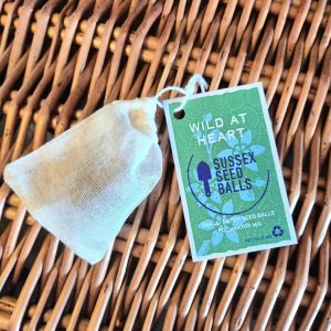 Individual Wildflower Seed Ball in Sustainable Cotton Bag