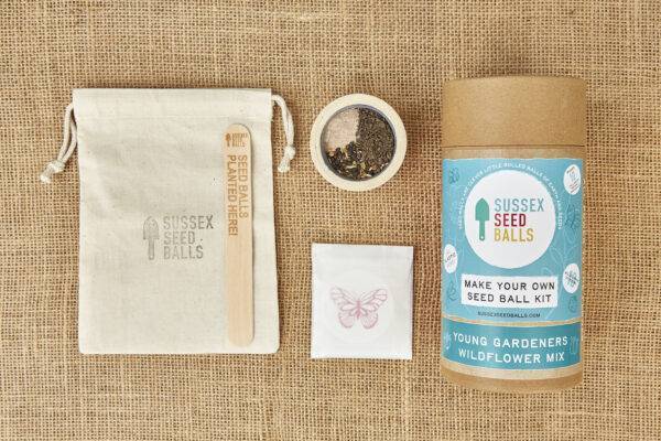 Make Your Own Seed Balls Kit (all soils) - "Young Gardeners" - without badge (for children - plastic-free)